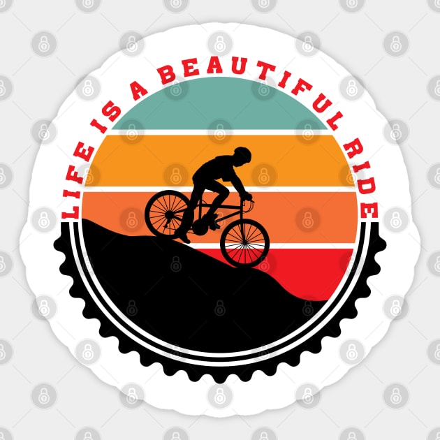 Bike Life Cyclist Pedal Hard Sticker by EdSan Designs